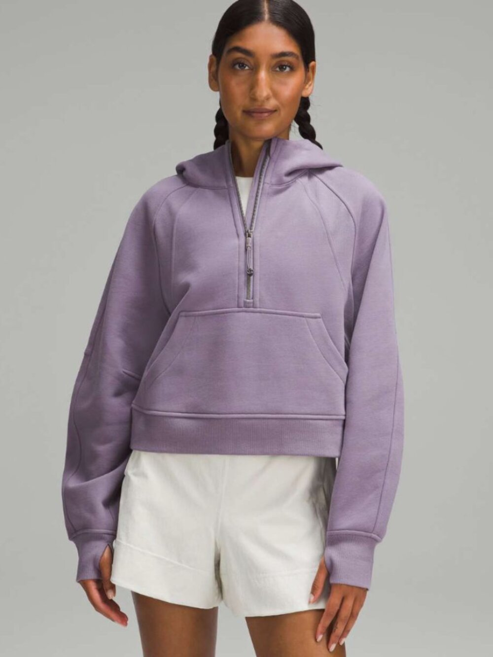 Lululemon Scuba Oversized Half-Zip Hoodie in Purple Ash